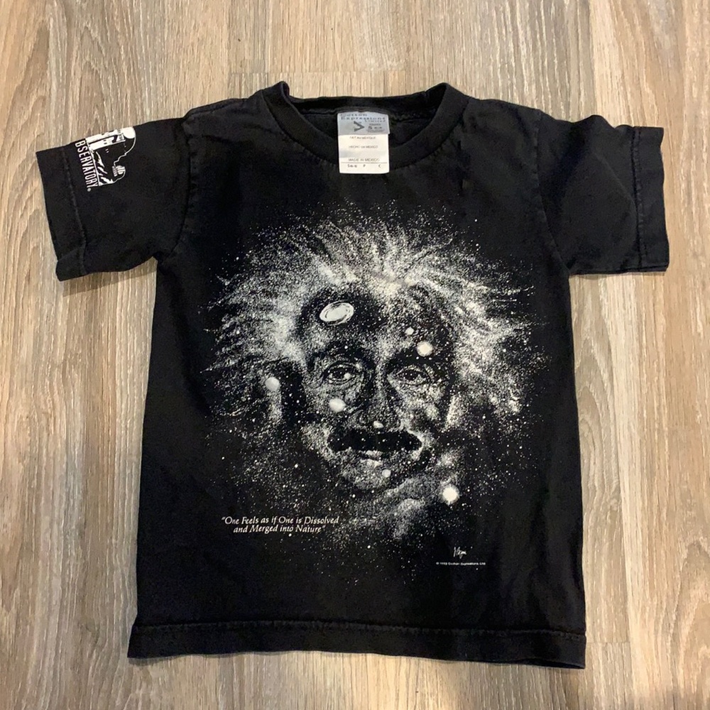 Vintage Youth Cotton Expressions  Albert Einstein KidsTshirt Size Small 6-8